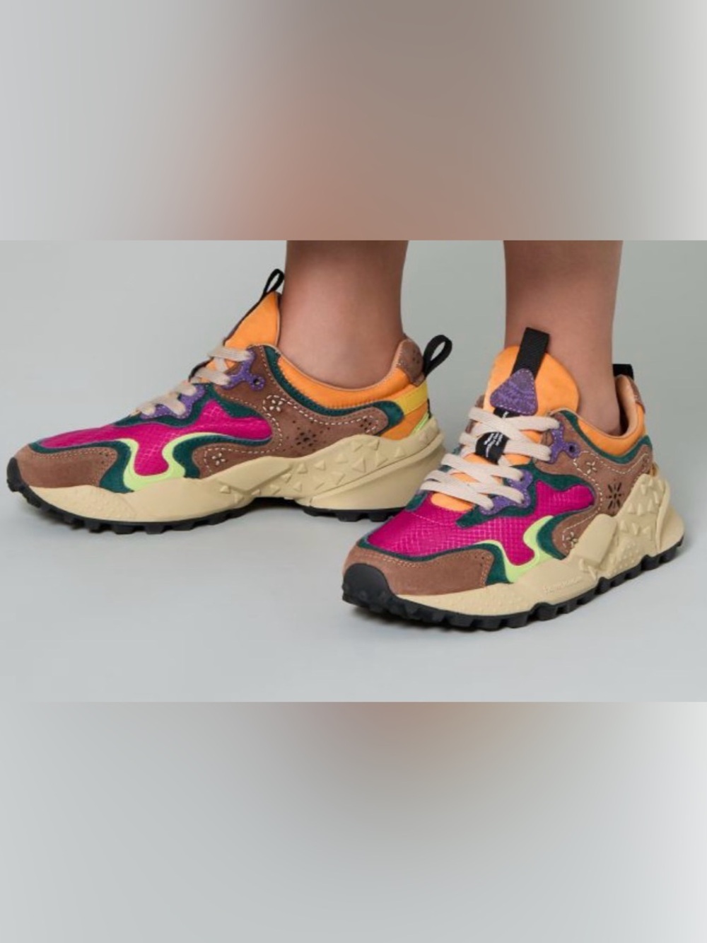 Flower Mountain RULIS WOMAN
Suede and technical fabric sneakers in Fuchsia - Picture 3 of 15